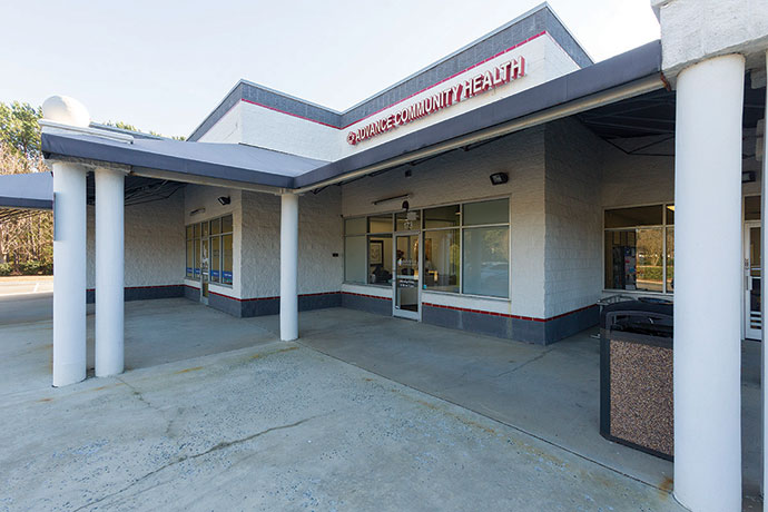 The shopping plaza purchased by Dorcas in 2008 houses several aspects of the nonprofit’s mission to the community including healthcare provider Advance Community Health.
