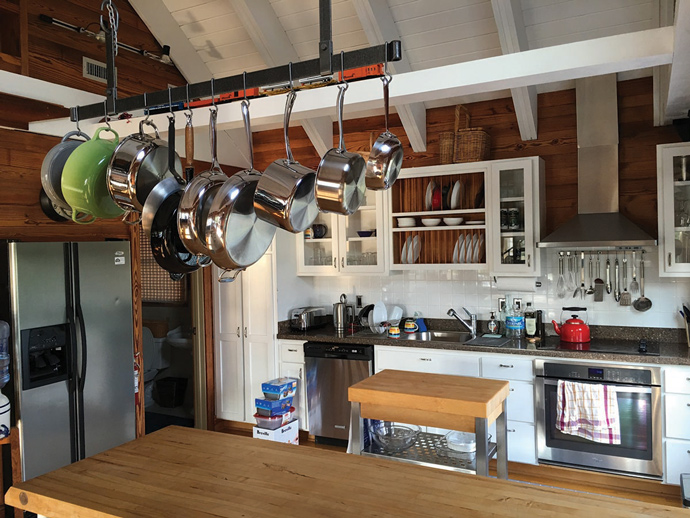 “One of our priorities was that it have a very workable kitchen, which a lot of second homes don’t,” said Diana Saklad.