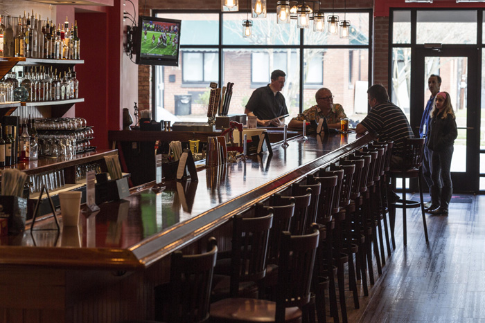 Rock Harbor’s front section provides a decidedly casual vibe, with well-placed televisions perfect for catching the game.