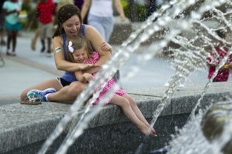 The new fountain at Downtown Park is one of the coolest places in Cary to hang out. This weekend, Cary hosts Celebrate the Street, the park's official dedication. Downtown Park also features benches, green space, table tennis, foosball, bocce, checker and chess tables and a performance area.