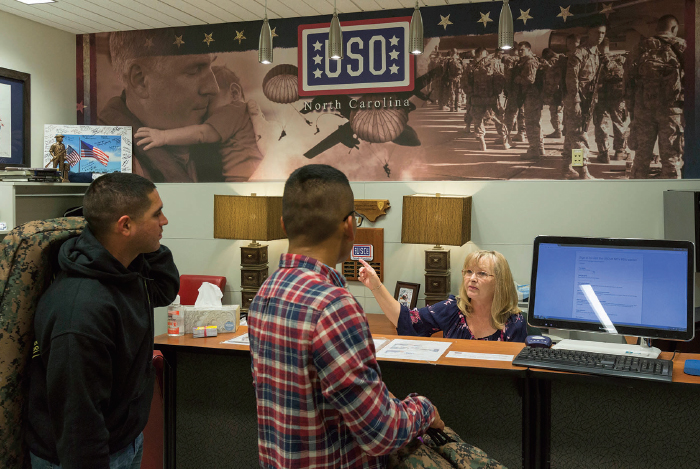 USO of NC Triangle volunteer Sherri Bush