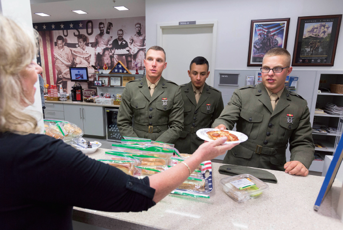 USO of NC volunteer Sarah Blazewicz