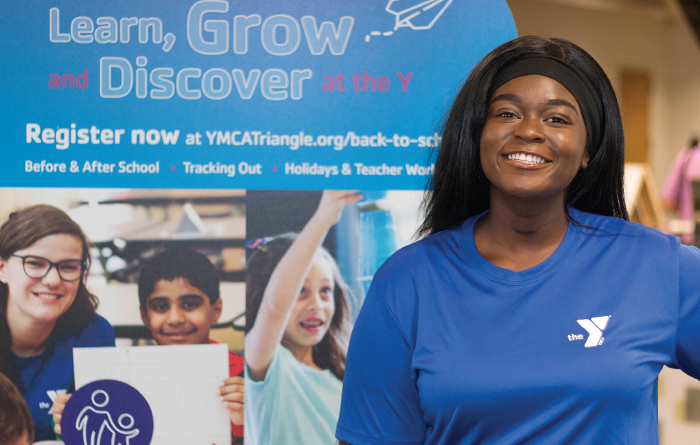 Haddy Badjan was 8 when she began participating in Y Learning. Now in college, she tutors in the program. Proceeds of the SAS Championship go to Y Learning.