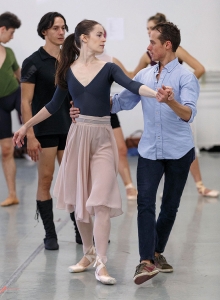 Lara O’Brien and Carolina Ballet’s co-artistic director Zalman Raffael rehearse at the company’s Raleigh studio. A part of Carolina Ballet since 2005, Raffael has performed in “The Nutcracker” since he was 8 years old. “There’s all these little things we do in order to prepare for the season, and I think for me, the music and the story sets the tone for the holidays,” he says.