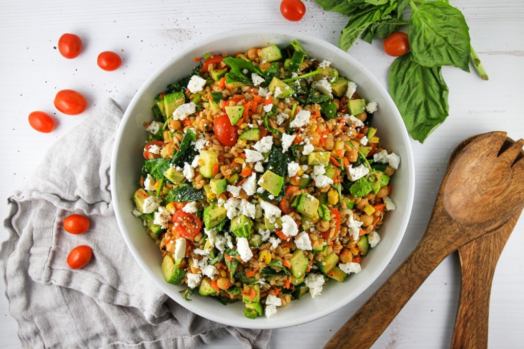 Recipe Summer Farro Salad Cary Magazine