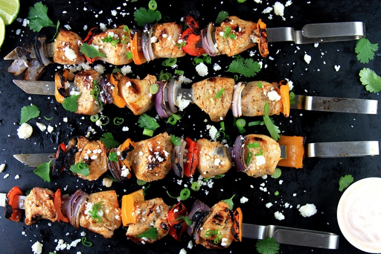 Recipe Chicken Fajita Kebabs Cary Magazine