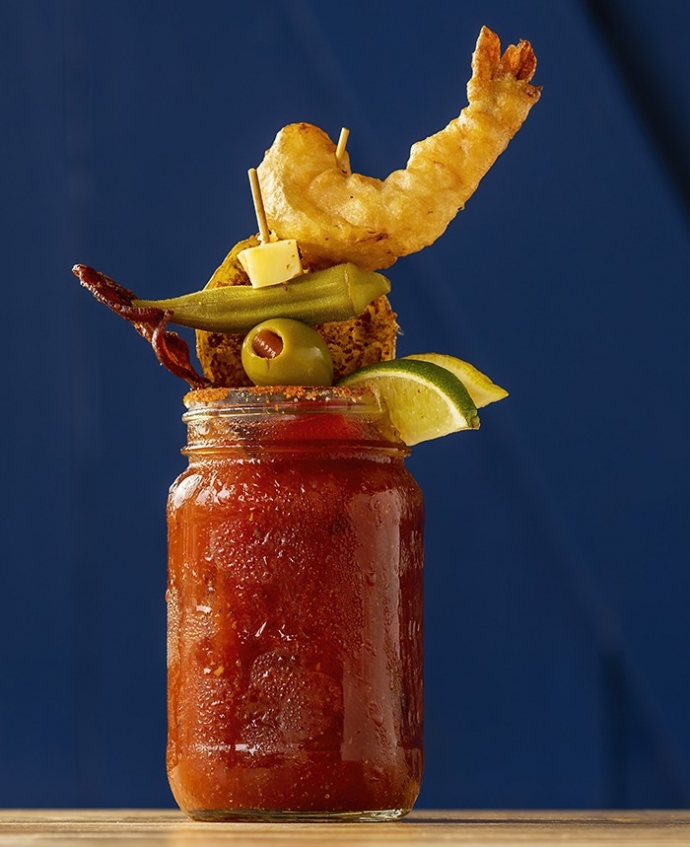 Liquid Assets Loaded Bloody Mary from Scratch Kitchen & Taproom Cary