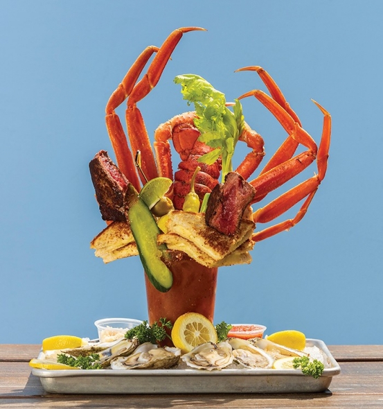 Liquid Assets The Ultimate Bloody Mary from The Blind Pelican Seafood